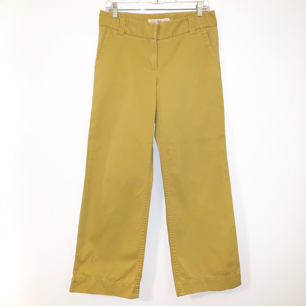 J. Crew Wide-leg Chino Pants, size 4 SHORT
